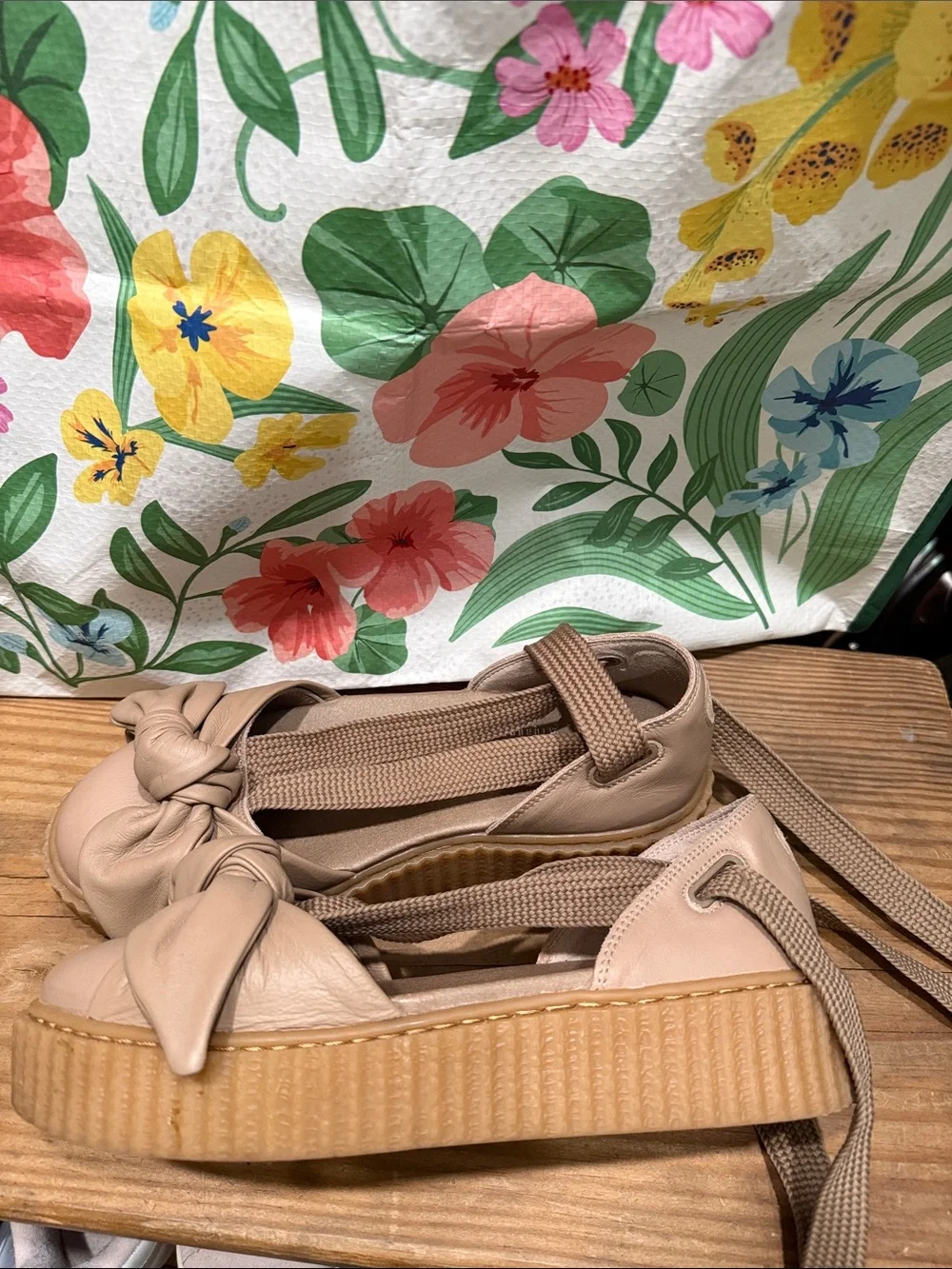 PUMA x FENTY by Rihanna Bow Creeper Ballet Platform Sneakers in the beautiful N